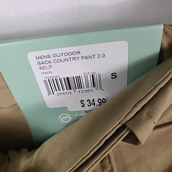 NWT Magellan Men's Back Country Pants 2.0 Outdoor Fish Water Repel Sz S Kelp - Picture 4 of 8
